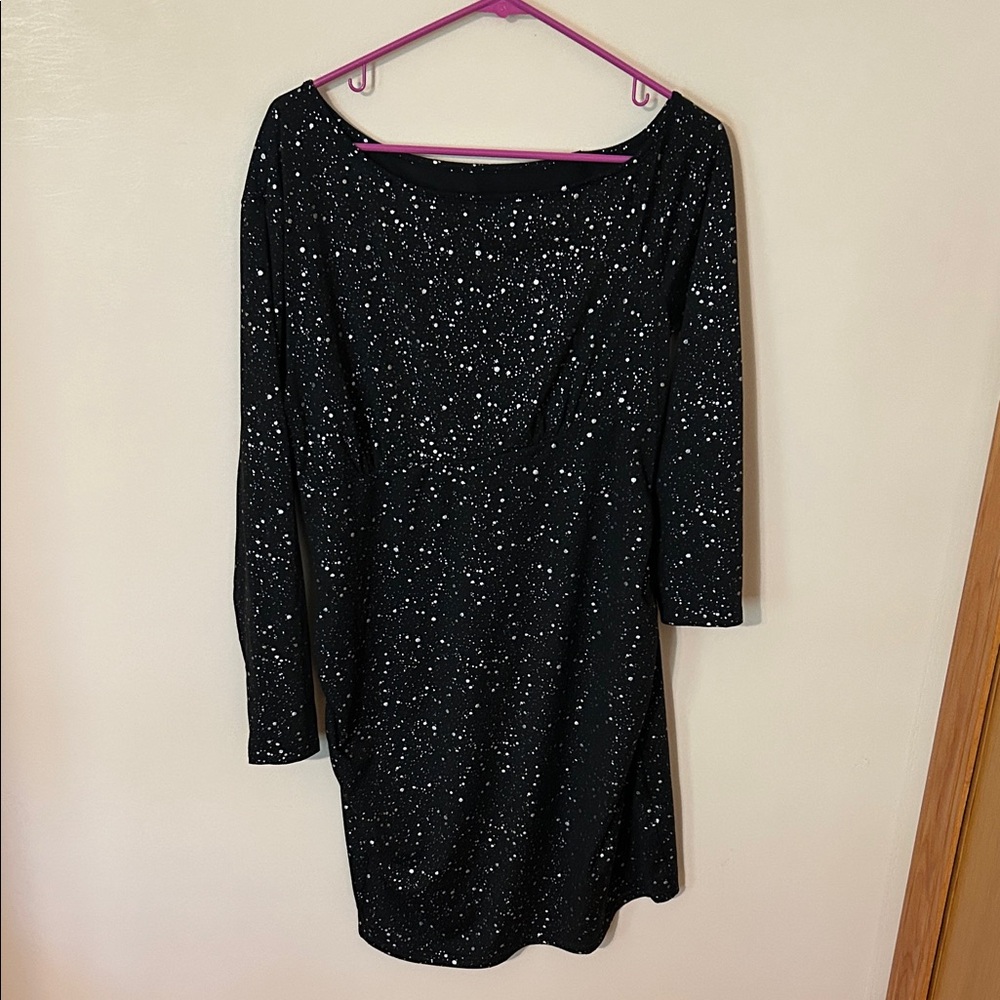 shein curve | asymmetrical neck dress 0XL